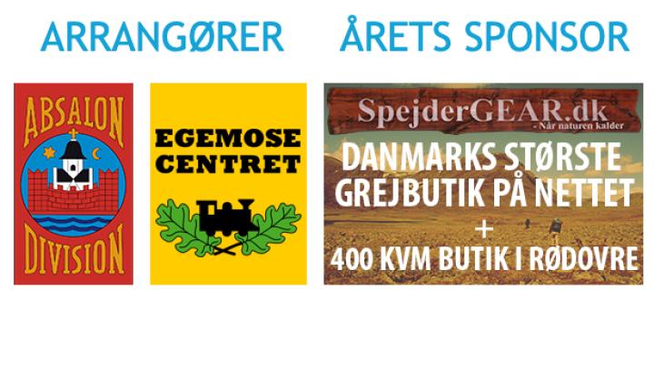 Absalon Division og Egemose centret- arrangører, SpejderGEAR.dk årets sponsor